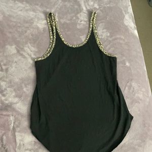 Ribbed PINK Leopard Trim Tank